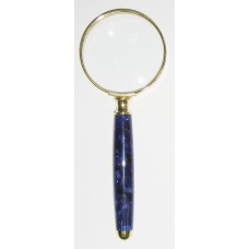 Лупа просмотровая 5х d=62 мм, с синей ручкой