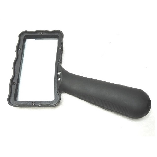 Лупа прямоугольная 3х 95х45 мм, с подсветкой