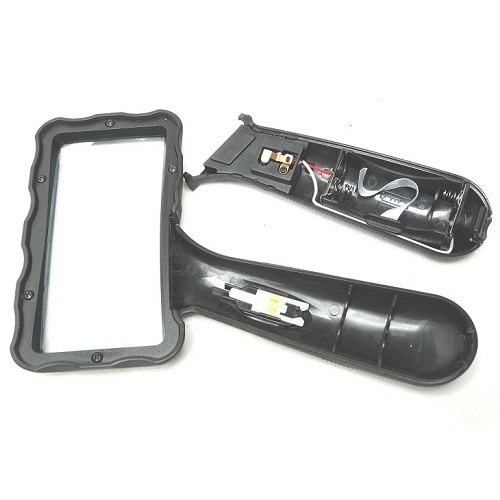 Лупа прямоугольная 3х 95х45 мм, с подсветкой