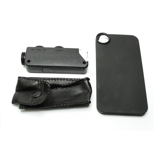 Лупа-микроскоп 60х-100х с крышкой iPhone 4