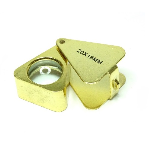 Лупа ювелирная 20х d=18 мм, треугольная