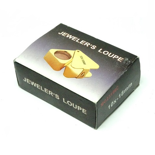 Лупа ювелирная 20х d=18 мм, треугольная