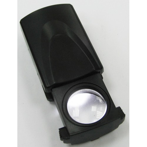 Лупа ювелирная 30х d=21мм, с подсветкой в футляре