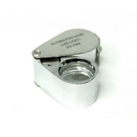 Лупа ювелирная, 30х, d=21мм, хромированная