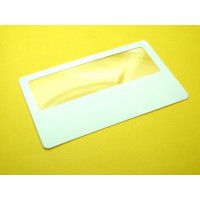 Линза Френеля 2х, 75 мм х 25 мм, визитка