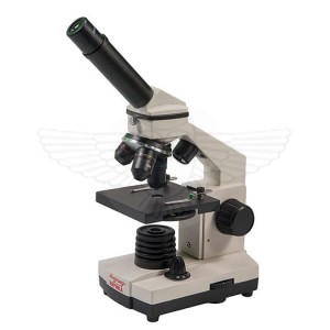 Школьный микроскоп Микромед 40-1280х с видеоокуляром в футляре