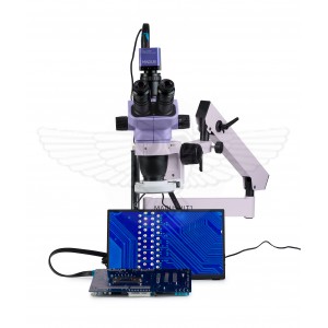 Микроскоп стереоскопический цифровой MAGUS Stereo D7TR LCD для ремонта и пайки