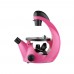 Микроскоп школьный Микромед Эврика 40х-320х инвертированный (фуксия)