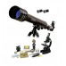 Набор Eastcolight: телескоп 50/500 и микроскоп 100–1000x в подарочном кейсе, 84 аксессуара в комплекте